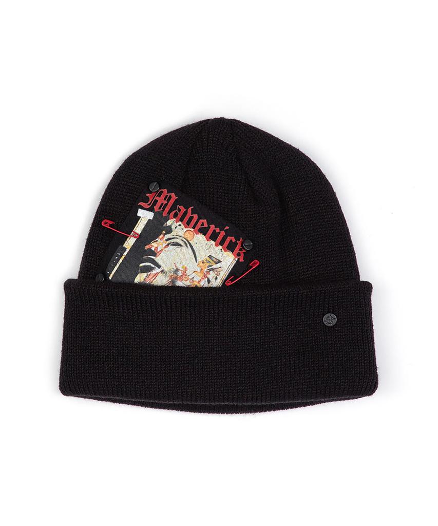 BLACKBLOND Bibbidi Maverick Patch Beanie (Black)