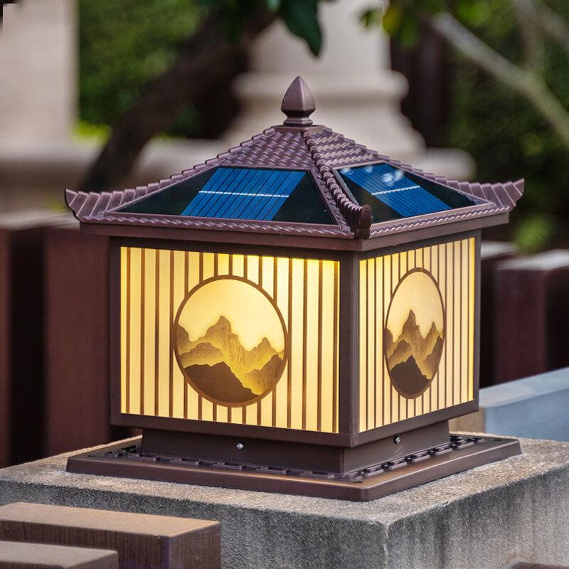 NuFeng Outdoor Solar & Electric Dual-Use Pillar Light