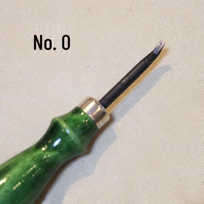Green Handle Leather Edge Beveler: DIY Chamfering Tool for Vegetable Tanned Leather