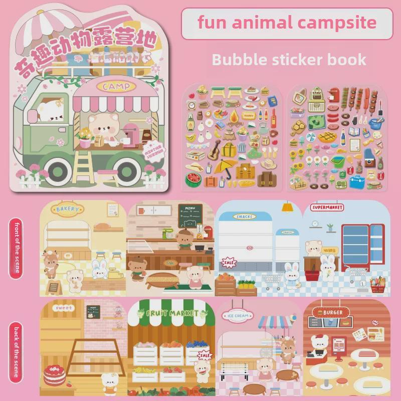 

Наклейки-пузыри Yanshe Fun Animal: Книга 3D-наклеек своими руками для детей 3-7 лет