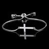 Silver Color Jewelry Cross Chain Bracelets For Women Fashion Wedding Banquet Charm Bracelets & Bangles Valentine's Day Gift