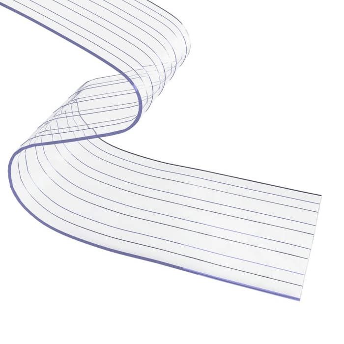 VidaXL Rideau de porte transparent 300 mmx2,6 mm 25 m PVC, bande de porte, rideau de bande pvc, rideau de porte pvc 153864