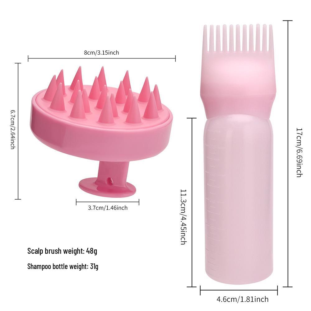 

Cross-Border Massage Shampoo Brush & Hair Dye Bottle Set – In Stock
