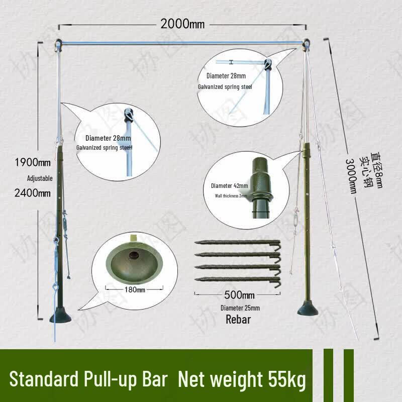 Horizontal Bar Anchoring and Tensioning Kit
