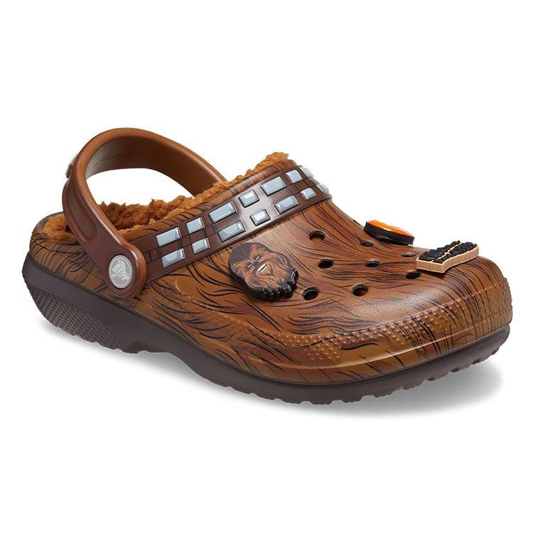 Star Wars x Crocs Sabot Classique Doublé Chewbacca Baskets Unisexe Marron Argenté Brun Foncé 208858-206