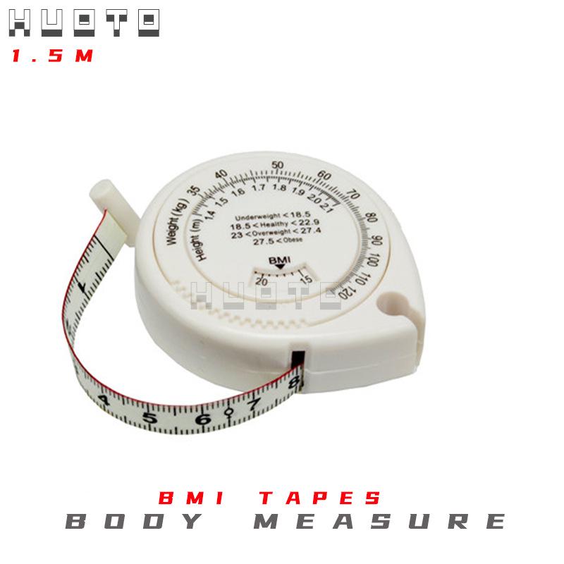 HUOTO 1.5M Ribbon Water Drop BMI Health Tape Measure