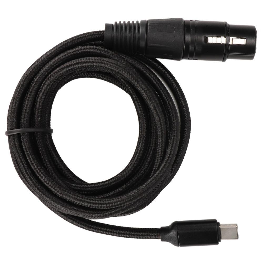 Low Noise Type C Microphone Audio Cable Plug and Play USB Mic Recording Cable  Studio Recording