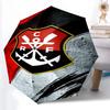 1pc Sturdy 8-Bone Auto Umbrella, Rangers FC Umbrella, Digital Printed, Foldable Umbrella for On-the-Go Outdoor Use
