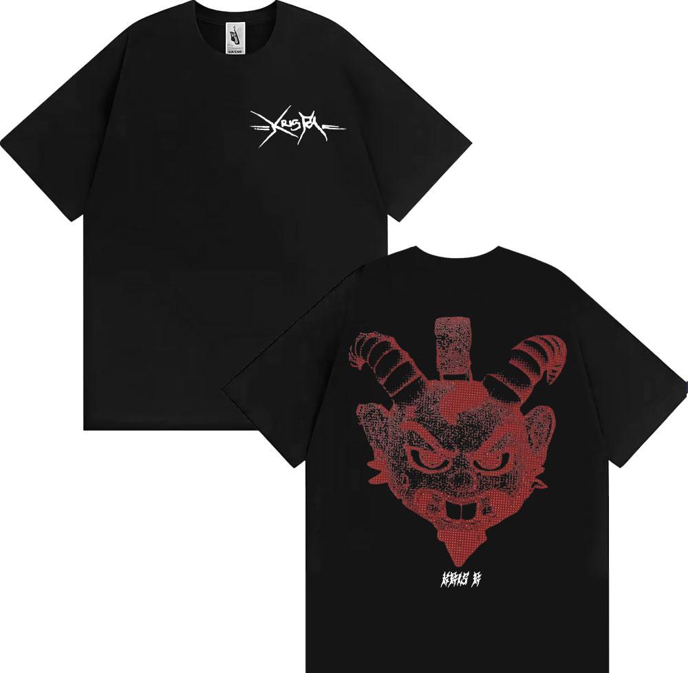 Rapper Kris R Ec Trap De Medallo Album Graphic T Shirts Unisex Women Fashion Vintage Short Sleeve Tshirts Oversized Cotton T Shirt