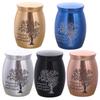 Waterproof Pet Ashes Container Tree Pattern Keepsake Burial Jar Ashes Sealed Box  Pet Supplies