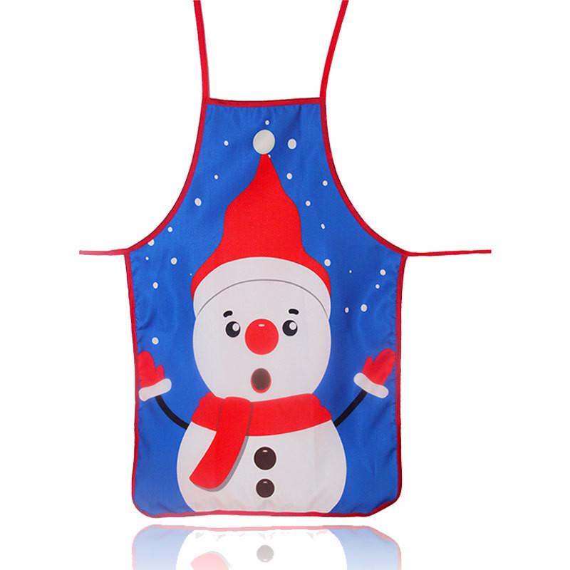 Christmas Themed Fabric Apron Colorful Printed Decorative Costume For Festive Celebrations