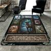 Reindeer Legends Lore Pattern Rug Floor Mat for Living Room or Bedroom Soft and Comfortable Carpet a Gift for Birthday and Holiday.