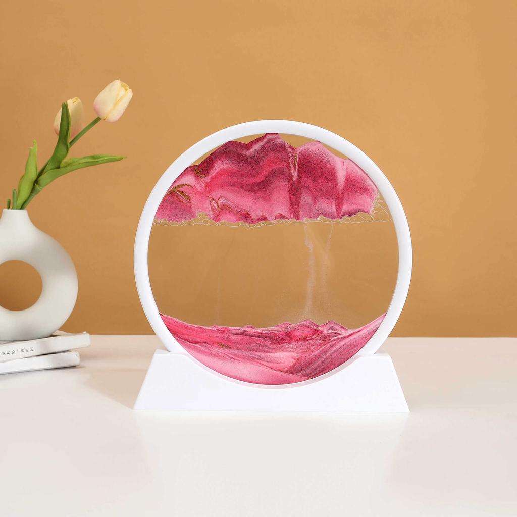 3d Quicksand Painting Creative Living Room Crafts Ornaments Hourglass Painting Dynamic Scene Decoration Home Miniatures Gift