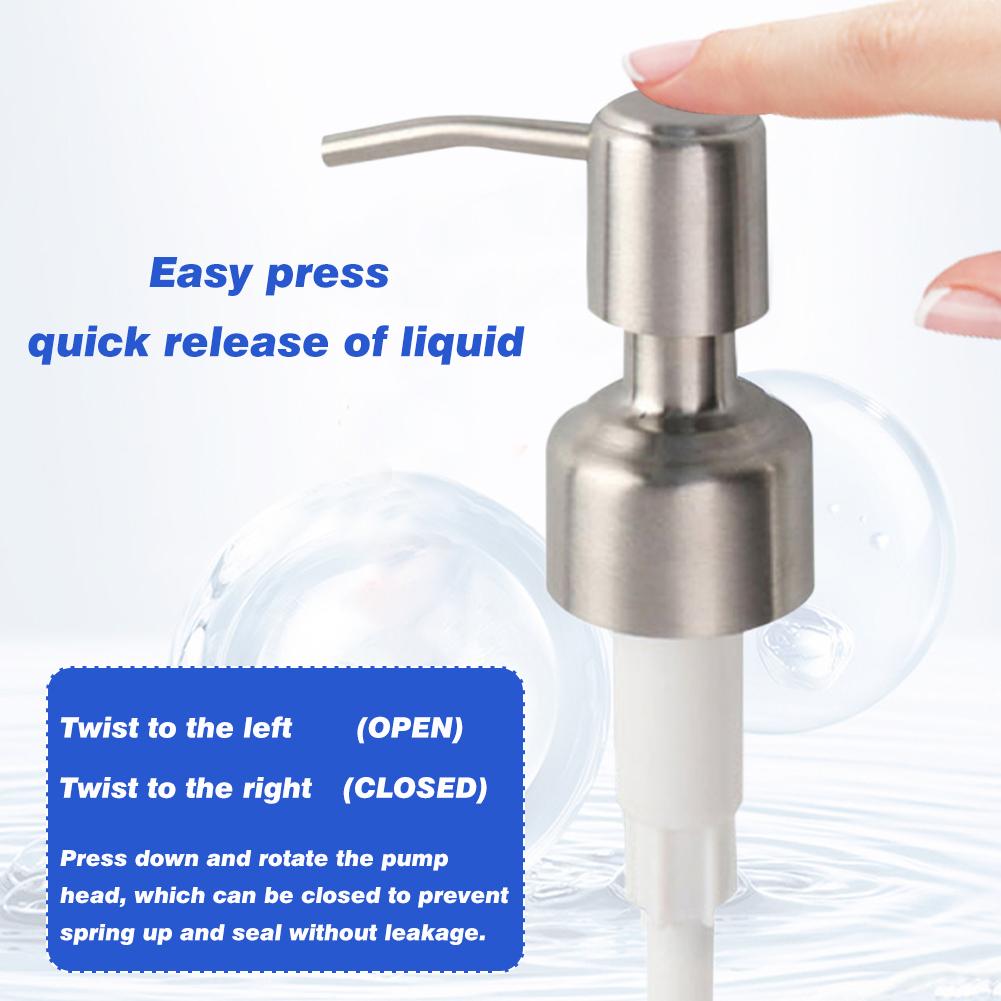 1pc Hand Drücken Edelstahl Hotel Universal Home Küche Seife Dispenser Pumpe