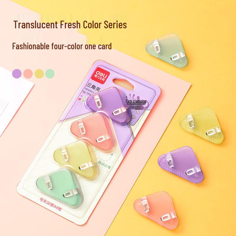 Deli Translucent Triangle Corner Clips (4-pack)