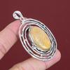 Fossil Coral Pendant Original Gemstone Pendant 925 Sterling Silver Pendant Fossil Coral Jewelry Handmade Birthstone Pendant Gifts For Mother