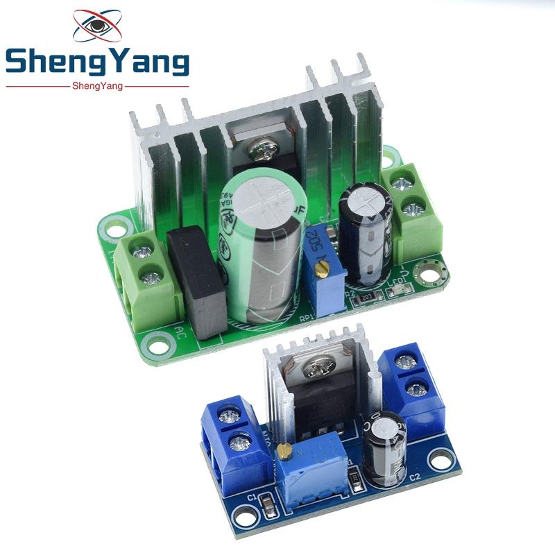 TZT LM317T DC-DC Adjustable Converter Buck Step Down Circuit Board Module Linear Regulator Power Supply with rectifier filter