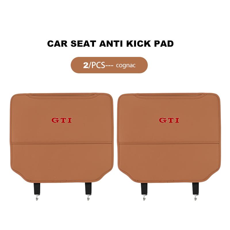 Leather Car Seat Back Mat Universal Anti Kick Dirt Proof Protector For Volkswagen VW Passat B5 B5.5 2000- 2007 2008 2009 2010 zr7