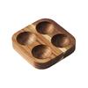 Wooden Egg Holder Rustic Egg Tray 4 or 6 Slots Countertop Egg Organizer for Kitchen Refrigerator Dining Table