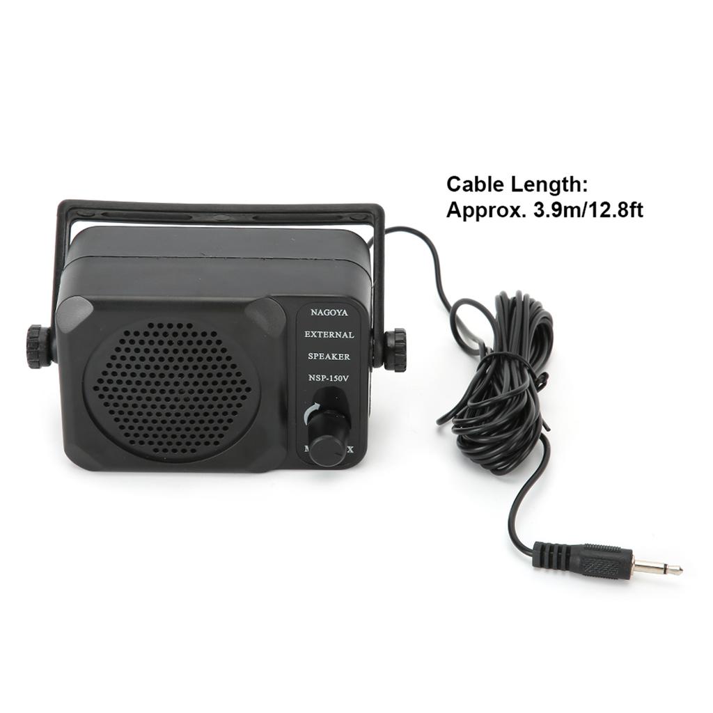 3.5mm Plug 3W Portable Mini External Speaker with Builtin Noise Filter Switch Universal for CB Radio