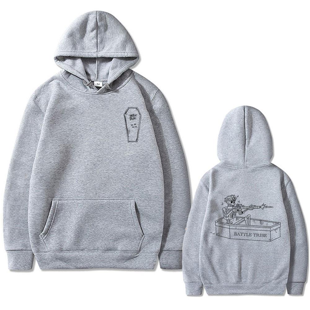 Forward Observations Group Battle Tribe From The Grave Pull Over Print Hoodie Vintage Skelett Hoodies Herren Übergröße Sweatshirt