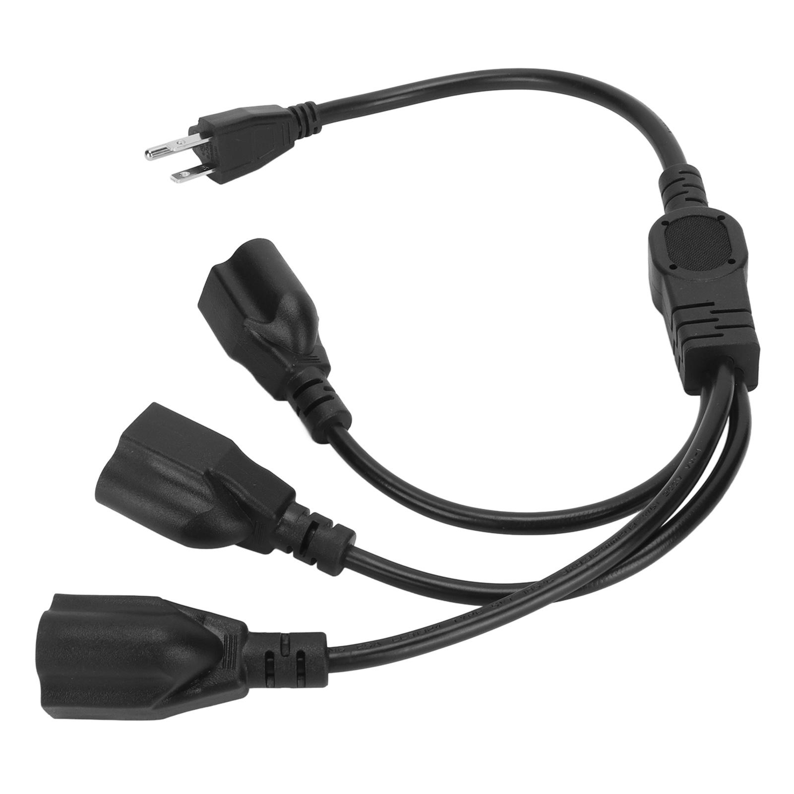 

Кабель-розгалужувач живлення з 1 до 3 розеток 16AWG 3-контактна кімнатна мережева планка для комп ютерів, моніторів, принтерів