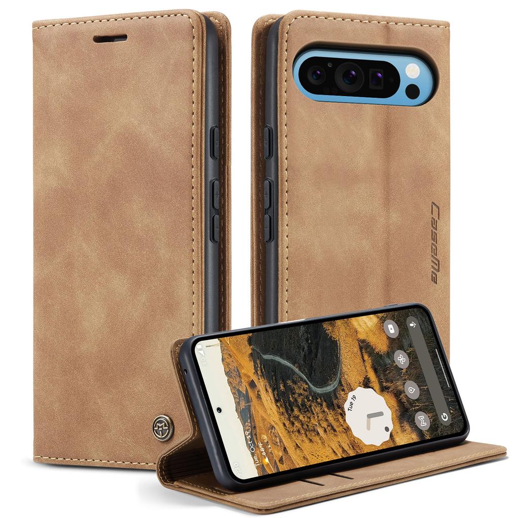 For Google Pixel 10 Pro XL Wallet Case CASEME 013 Series PU Leather Phone Cover Stand