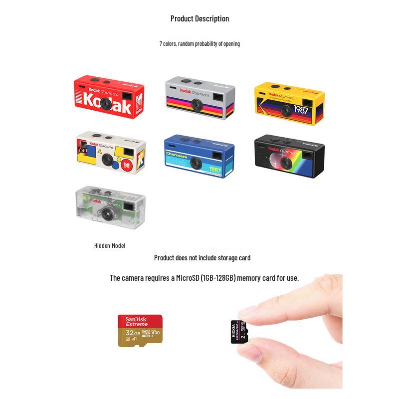 Klíčenka Kodak Charmera Mini digitální fotoaparát Blind Box (CN verze)