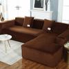 Simple Solid Color Plush Surface Sofa Protection Cover With Anti Slip Strip For Household Protection