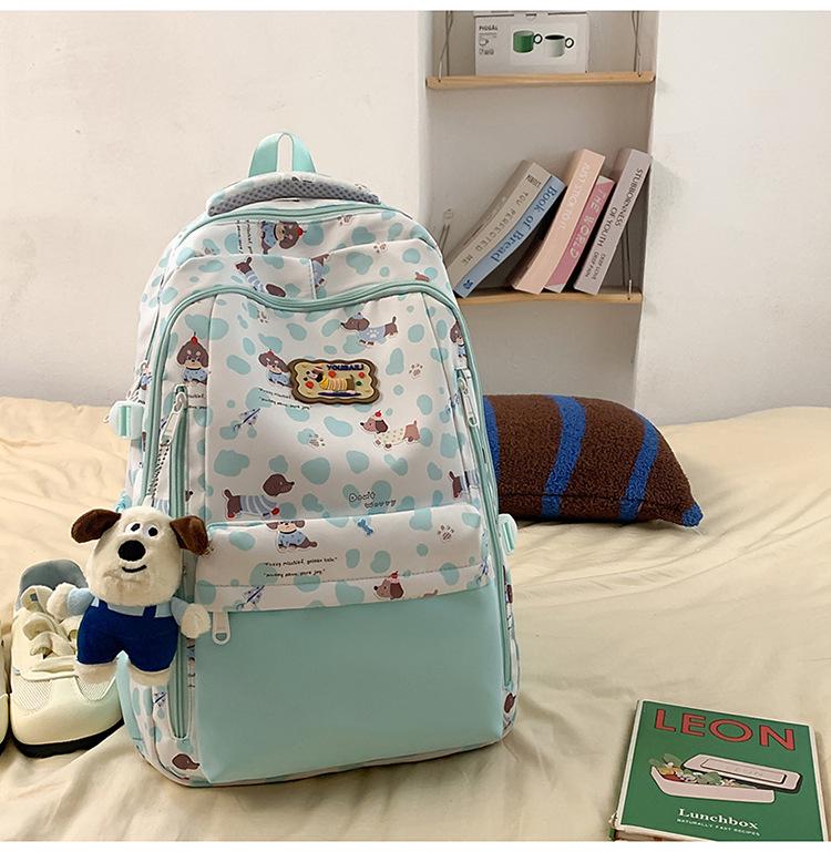 Ultra-light Backpack for Girls: Ideal for Middle & High School Students, Printed Laptop Backpack, Outing Handbag, Shoulder Bag