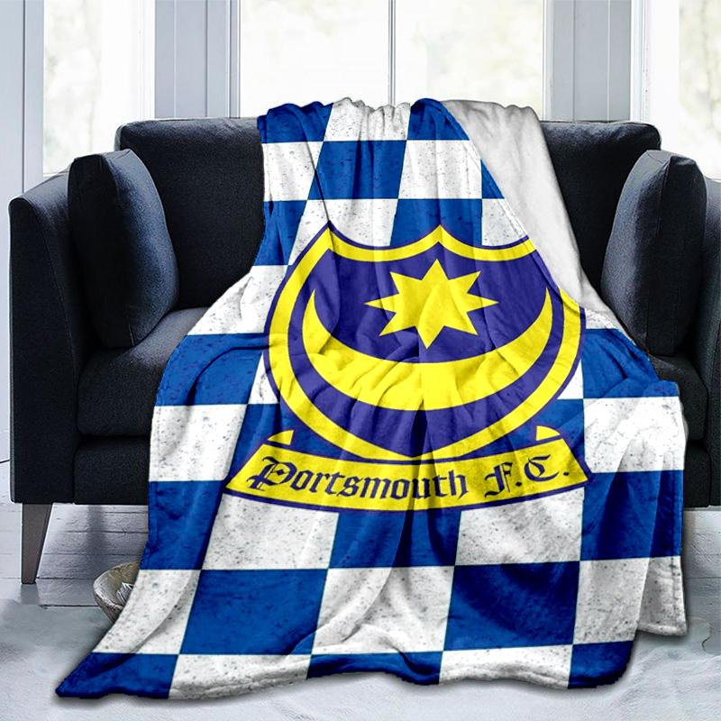 Ports Fc Crest Printed Throws Blanket Soft Flannel Blankets for Couch Bed Gifts for Men Women Picnic Blanket Christmas Gifts