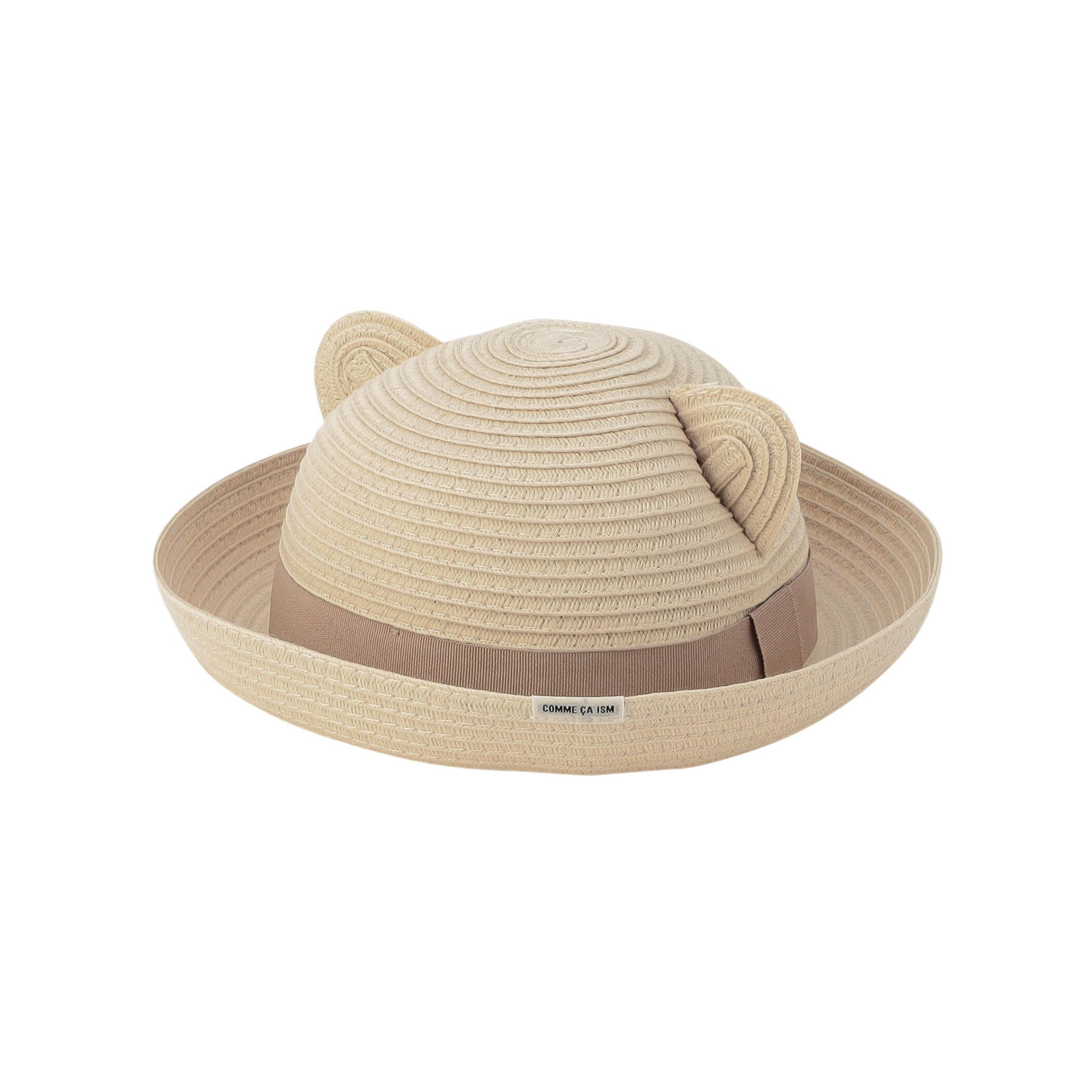 

Comme Ca Ism Моющаяся плетеная шляпа с натуральными ушками, 23-70RK04-205, 48-50см,