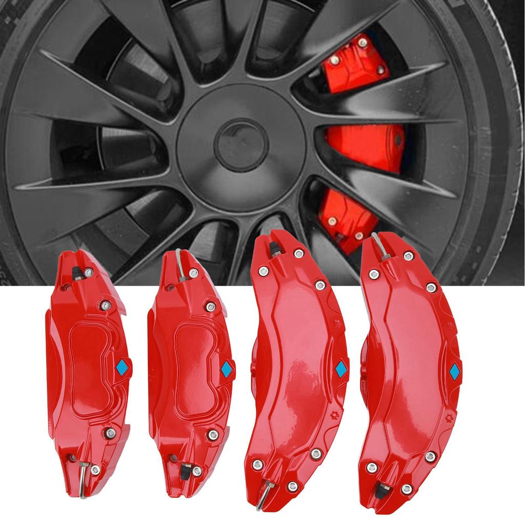 4 Stück 19 Zoll 20 Zoll Radnaben-Bremssattelabdeckungen Aluminiumlegierung Scheibenbrems-Bremssattel Schutzabdeckung Ersatz für