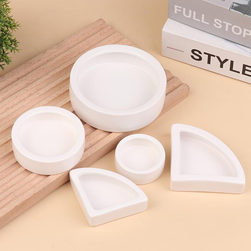 Cerámica para Reptiles Cuenco para Comida Cuenco para Alimentación y Agua Contenedor Anti-Escape para Gusanos de la Harina para Mascota Lagarto Hámster Accesorios