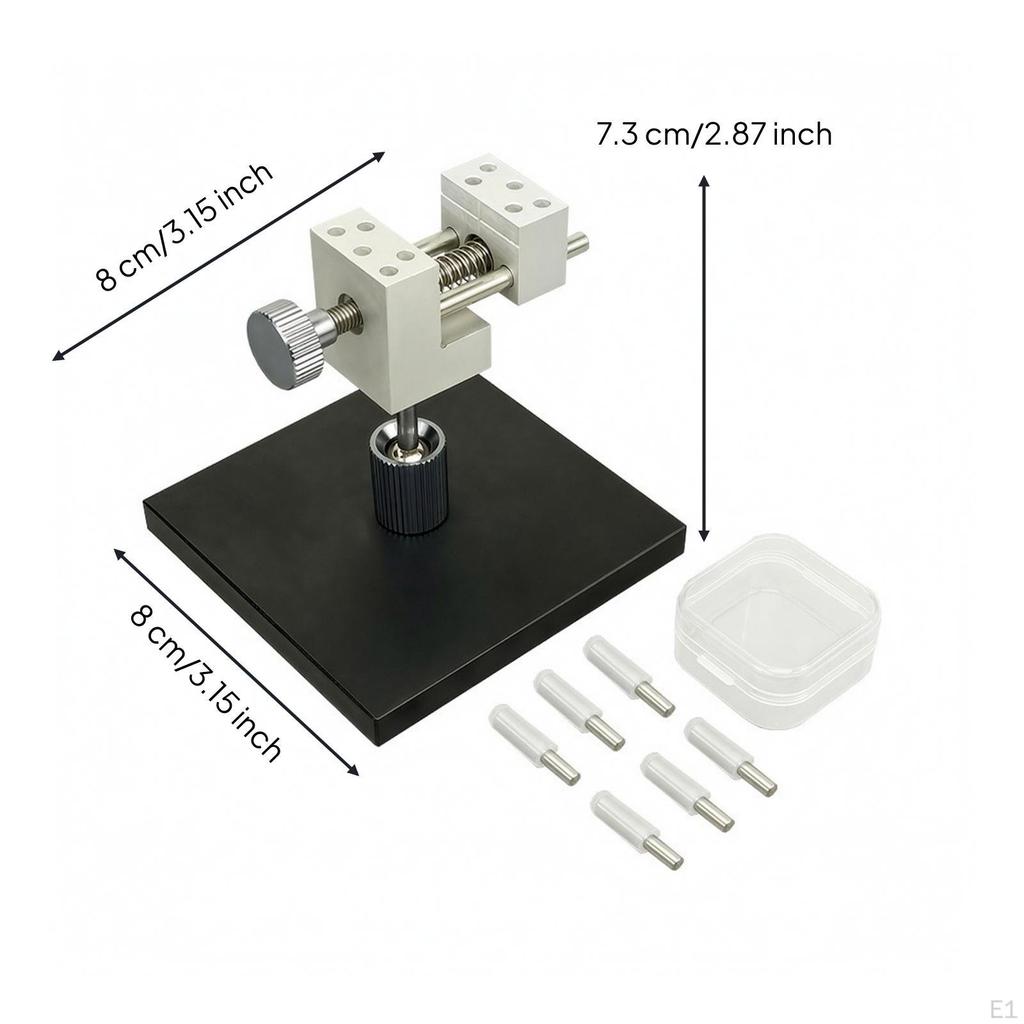 Precision Vise with Rotating Base | Lightweight 0.25 Kg Build, Miniature Metal Vise, for Desktop