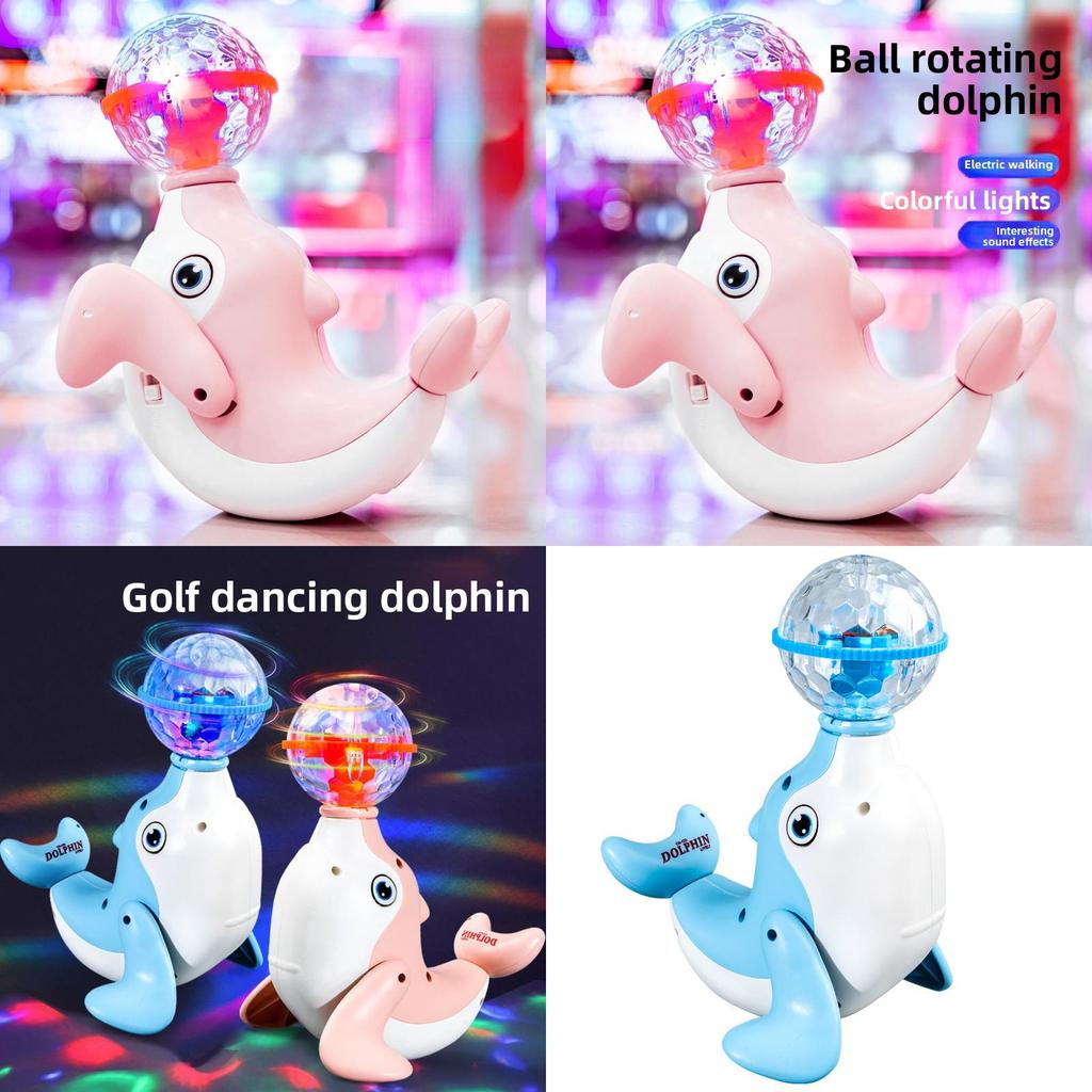 Light Up Dolphin Toy With Sound And Light For Kids Play And Development