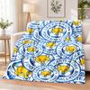 Leicester City Flannel Throw Blanket Soft Warm Cozy For Sofa Bed Indoor Home Bedroom Use