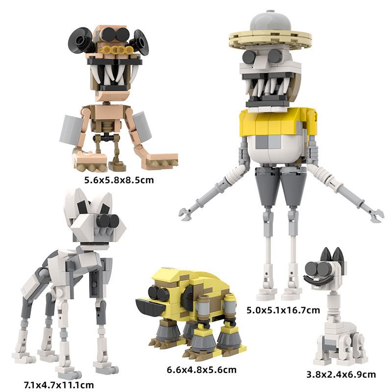 Zoonomaly Zoo Bloki Figurka Zabawka Zoonomaly Zestaw Bloków Figurka z Gry Horror Zoonomaly Ceglany Strażnik Kot Koala Potwór Zwierzęta Budowanie