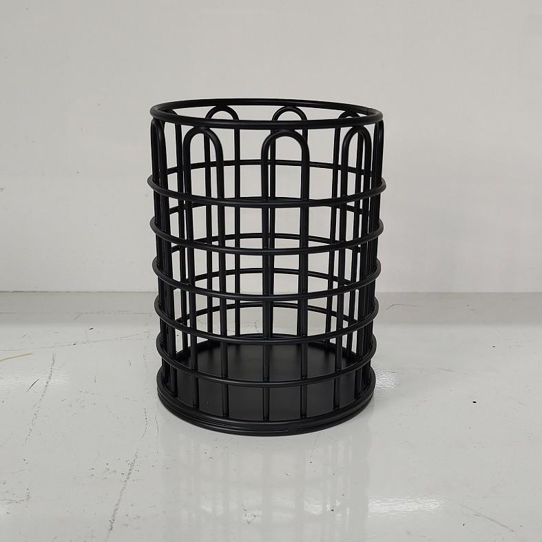 Multi-Function Iron Pen & Makeup Brush Holder - Desktop Storage Basket