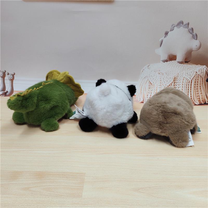 Dwustronna pluszowa zabawka: Panda, Koala, Leniwiec i Dinozaur – Uroczy, Kreatywny, Kojący Prezent Lalka.