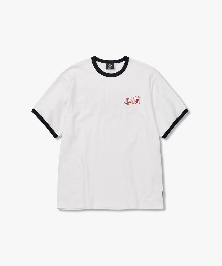 HARLEY-DAVIDSON COLLECTIONS® Harley Retro Ringer Tee White_Hh16111059