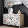 Plant Flower Wallpaper Self-Adhesive Bedroom Wall Sticker Home Decoration