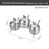 Gold Stainless Steel Seasoning Jar with Lid and Spoon - Korean Style, 304, for Home Kitchen