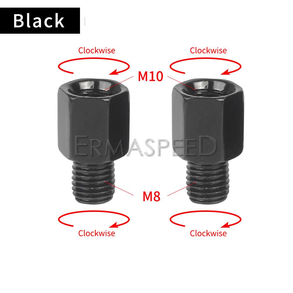 

Универсальный адаптер двигателя Pasangan Cermin 10 мм 8 мм Laki-laki Perempuan Searah Jarum Jam Benang Spion Cermin Konversi CHINA