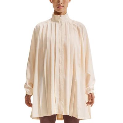 Sports Casual Stand Collar Solid Color Simple Long Sleeve Dress Women Dresses IF0559-103