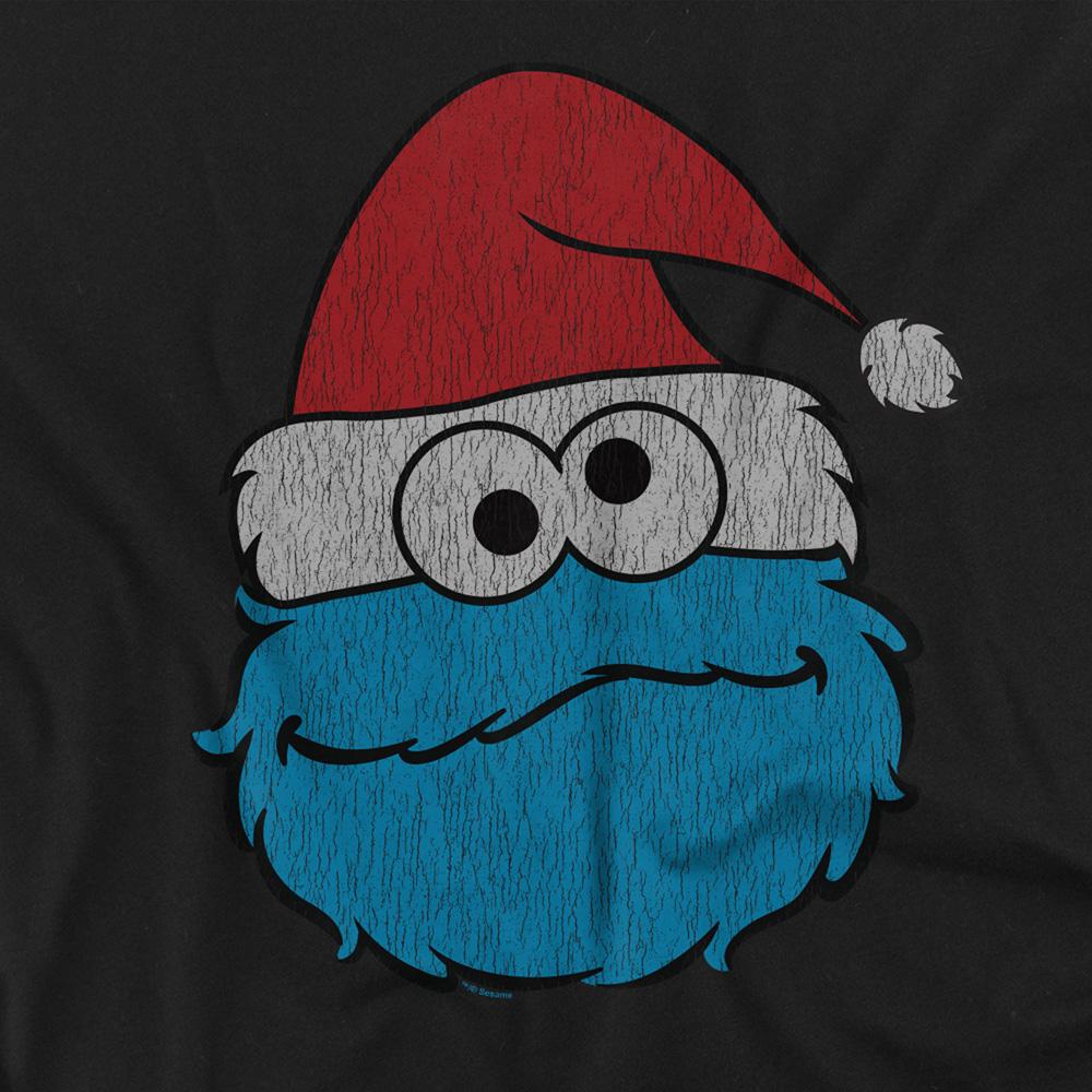 Sesame Street Unisex Adult Cookie Monster Christmas T-Shirt