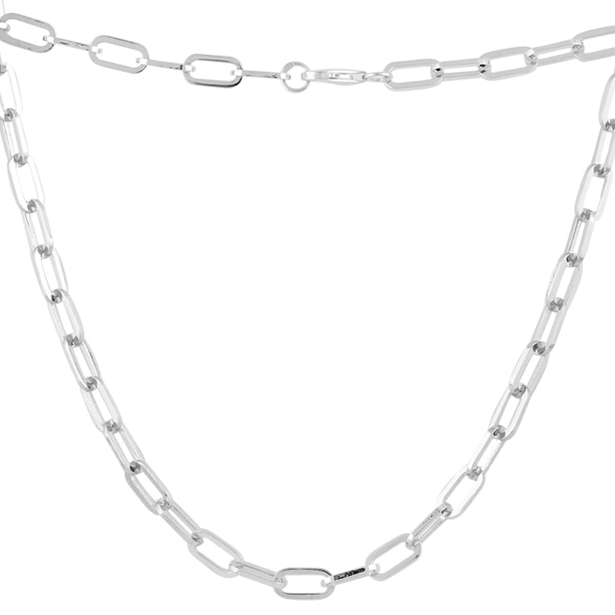 

Срібне кольє без каміння (2126331) 50cm