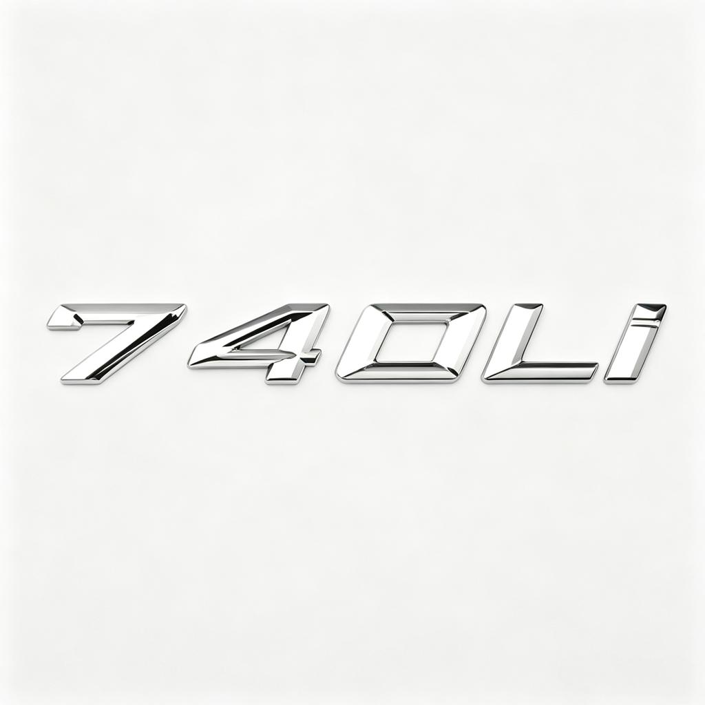 3D ABS Car Rear Trunk Letters Logo Badge Emblem Sticker For BMW 7 Series 730Li 735Li 740Li 745Li 750Li 760Li Auto Styling Decal Ya2
