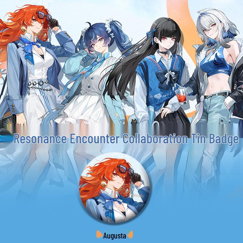Wuthering Waves x Lawson Fan-Made Collection: HD Laser Ticket, Bookmark, 58 Badges – Perfect Birthday Gift! 58mm Wuthering Waves x Lawson Collaboration
