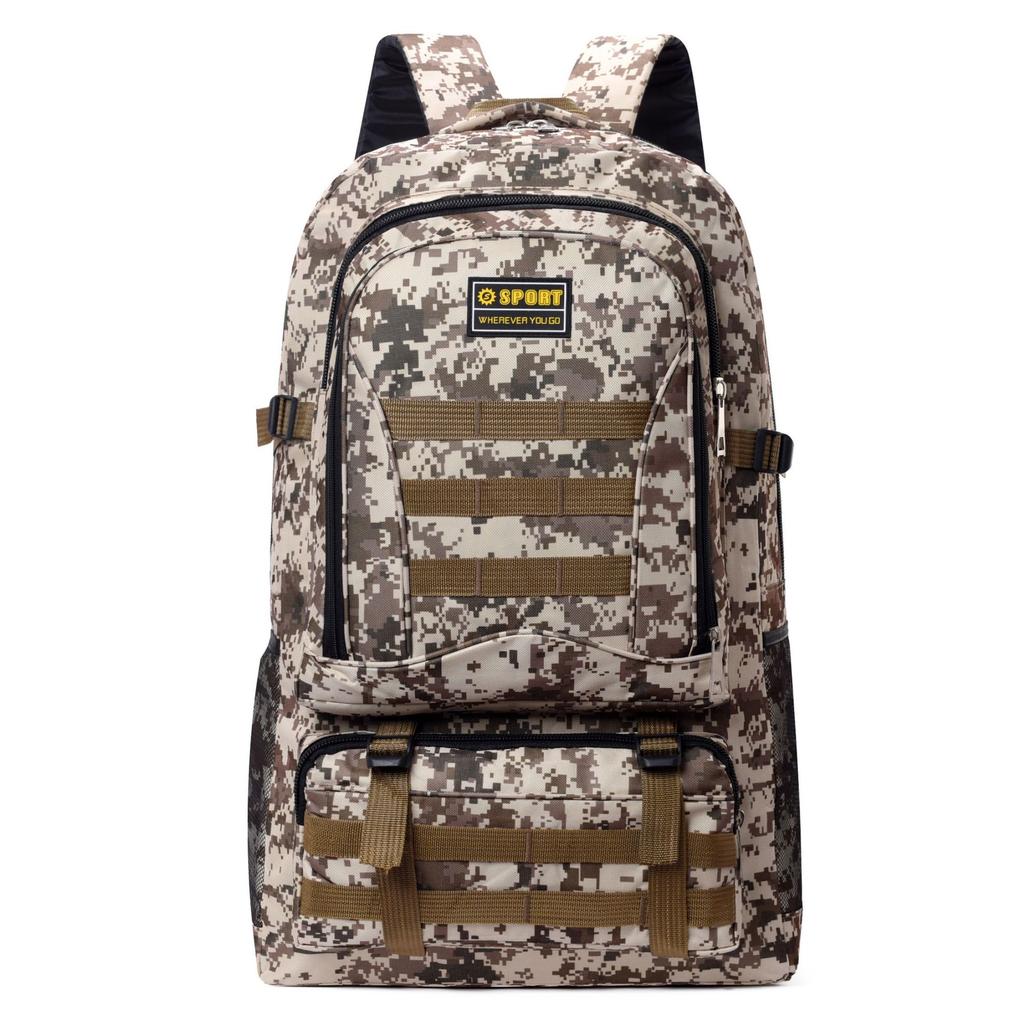 Multifunctional Extra-Large Travel Bag Men's Laptop Backpack Super Large Capacity Camouflage Mountaineering Business Trip Double-Shoulder Bag